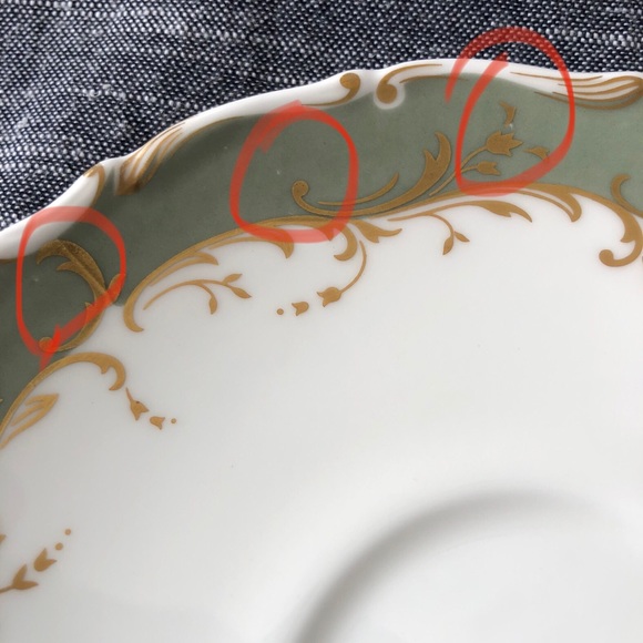 Royal Doulton Fontainebleau Green Saucer 6” English Fine Bone China - Picture 9 of 10